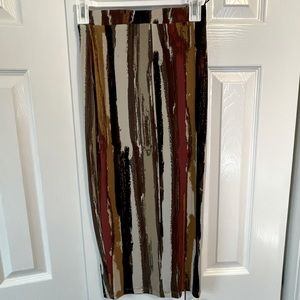 Brown pattern color skirt